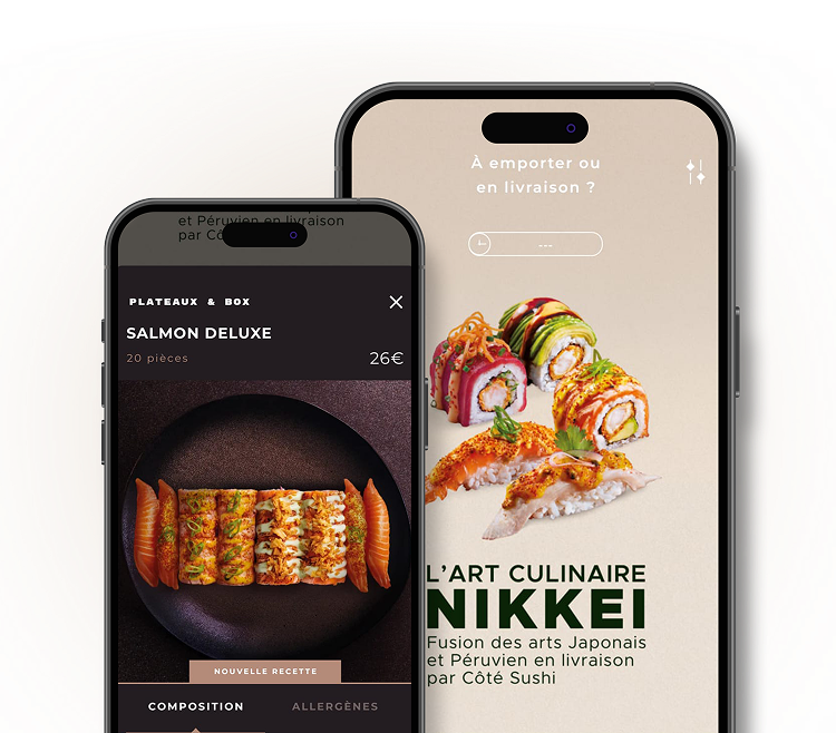 L'application Côté Sushi